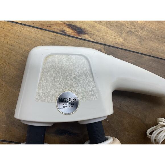 Hitachi HVT-350 Massager Dual Twin Heads Electric 2 Speed Vintage Works Japan - Picture 3 of 10